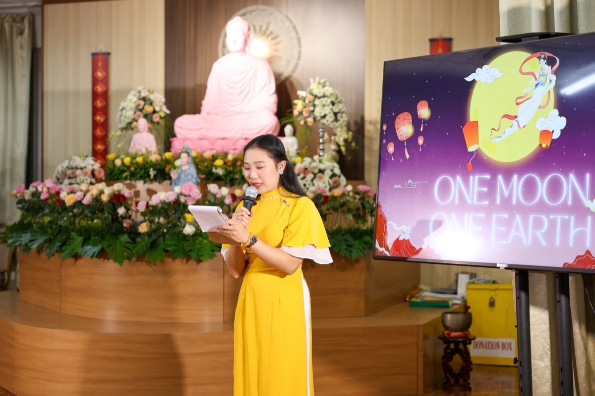 The Mid-Autumn celebration One Moon One Earth at the temple